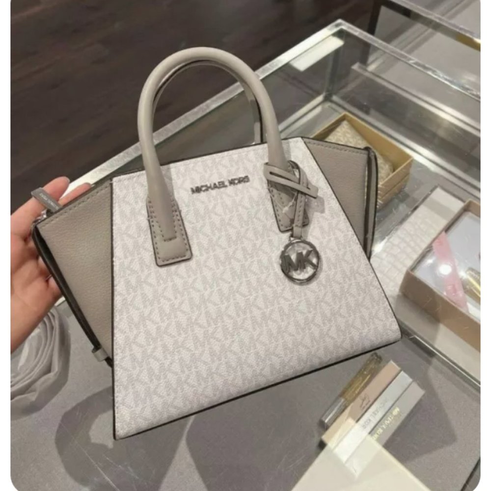 NWT MK Avril small top zip satchel shoulder crossbody bag